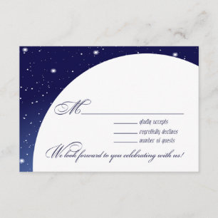 Enchanted Evening Nighttime Wedding RSVP Response