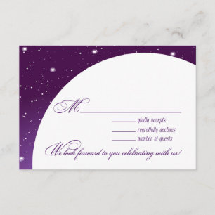 Enchanted Evening Nighttime Wedding RSVP Response