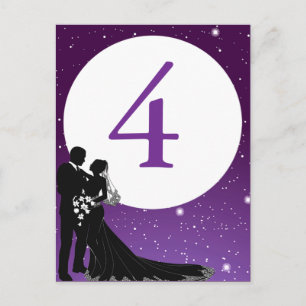 Enchanted Evening Nighttime Wedding Table Card