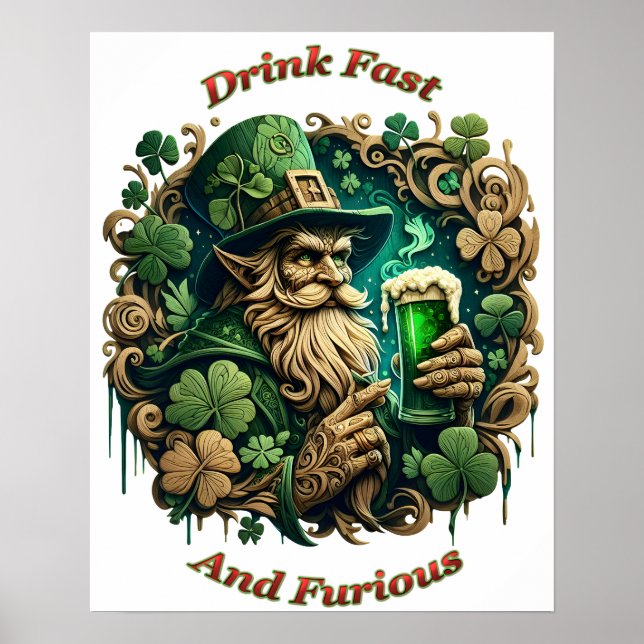 Enchanted Evening of Ale A Leprechauns Toast 16x20 Poster (Front)