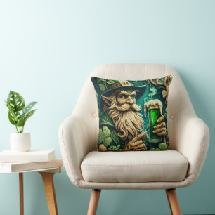 Enchanted Evening of Ale A Leprechauns Toast  Cushion