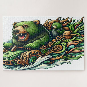 Enchanted Evening of Ale A Leprechauns Toast  Jigsaw Puzzle