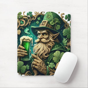 Enchanted Evening of Ale A Leprechauns Toast Mouse Mat