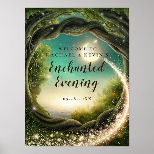 Enchanted Evening Welcome Sign (Front)