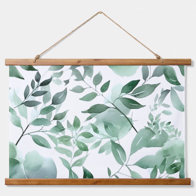 Enchanted Evergreen Ballet Botanical Hanging Tapestry (Front)