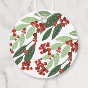 Enchanted Evergreen Elegance Christmas Favour Tags