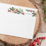 Enchanted Evergreen Elegance Christmas Wrap Around Label<br><div class="desc">Enchanted Evergreen Elegance Christmas _____________________________ ***this design is part of a collection*** 🌿✨ Introducing "Enchanted Evergreen Elegance: A Botanical Christmas Holiday" collection! Embrace the magic of the season with my exquisite array of modern and elegant holiday delights, inspired by the timeless beauty of nature. Spread joy, share love, and make...</div>