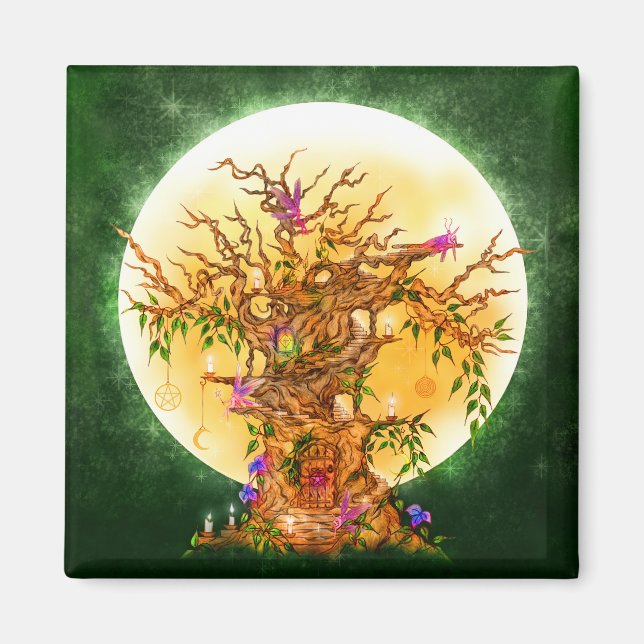 Enchanted Faerie Tree Magnet (Front)