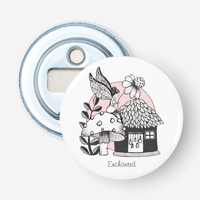 Enchanted Fairy And Fairy House Bottle Opener (Front)