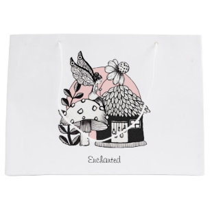 Enchanted Fairy And Fairy House Large Gift Bag