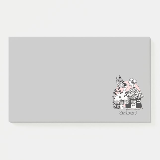 Enchanted Fairy And Fairy House Post-it Notes (Front)