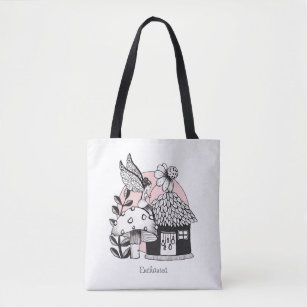 Enchanted Fairy And Fairy House Tote Bag