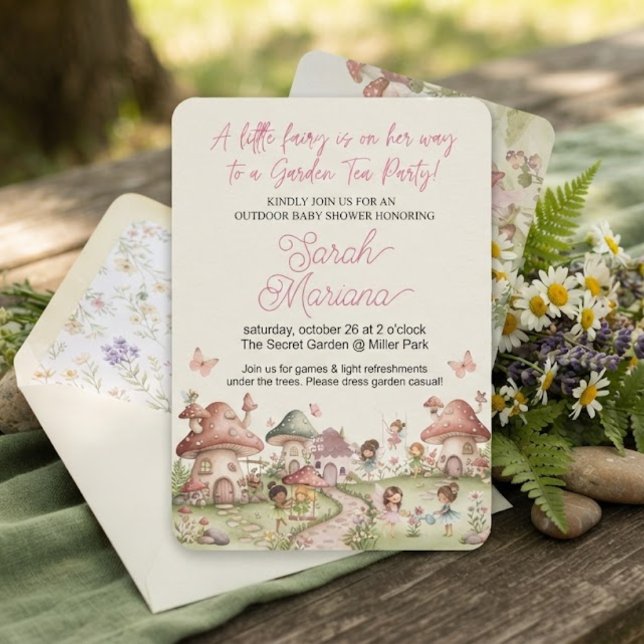 Enchanted Fairy Baby Shower Invitation (Creator Uploaded)