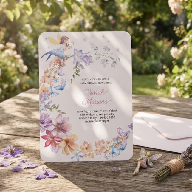 Enchanted Fairy Baby Shower Invitation (Creator Uploaded)