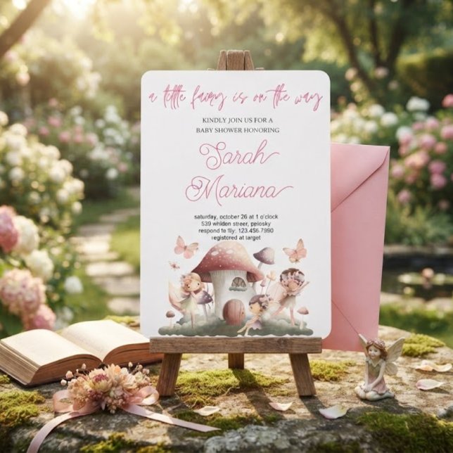 Enchanted Fairy Baby Shower Invitation (Creator Uploaded)