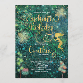 Enchanted Fairy Birthday Invitation