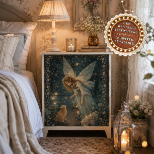Enchanted Fairy & Cat Decoupage Tissue Paper