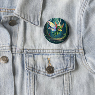 Enchanted Fairy Critter – Magical Forest Sprite  6 Cm Round Badge