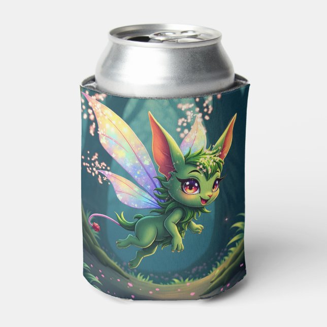 Enchanted Fairy Critter – Magical Forest Sprite  Can Cooler (Can Front)