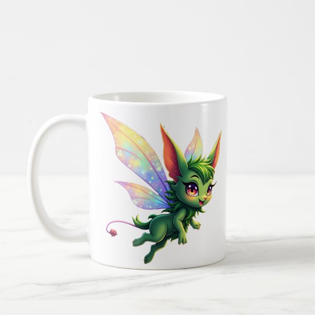 Enchanted Fairy Critter – Magical Forest Sprite  Coffee Mug (Left)