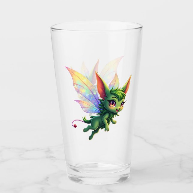 Enchanted Fairy Critter – Magical Forest Sprite  Glass (Front)
