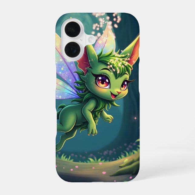 Enchanted Fairy Critter – Magical Forest Sprite  iPhone 16 Case (Back)