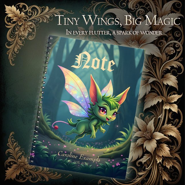 Enchanted Fairy Critter – Magical Forest Sprite  Notebook (Creator Uploaded)