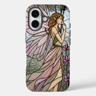 Enchanted Fairy Elf Stained Glass Effect iPhone 16 Case