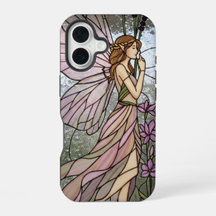 Enchanted Fairy Elf Stained Glass Effect iPhone 16 Case