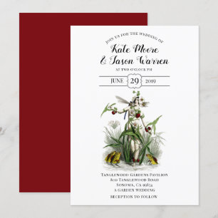 Enchanted Fairy Flower Garden Wedding Invitation