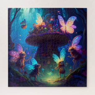 Enchanted Fairy Forest Mushroom House Puzzle
