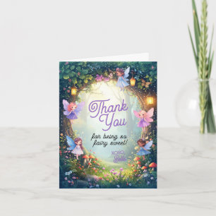 Enchanted Fairy Forest Thank You Card