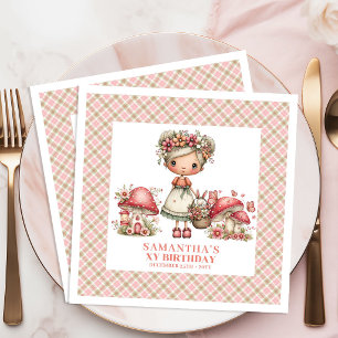Enchanted Fairy Garden Magical Birthday Party  Napkin