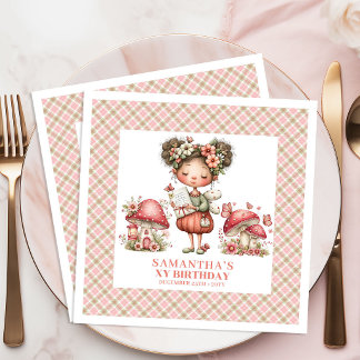 Enchanted Fairy Party Magical Garden Birthday  Napkin