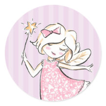 Enchanted Fairy Princess Birthday Party Sticker