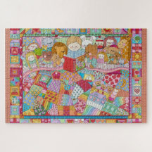 Enchanted Fairy Tale Kaleidoscope Quilt jigsaw