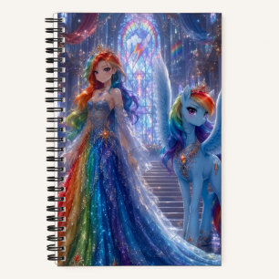 Enchanted Fairy Tale Magical Spiral Sketch Noteboo Notebook