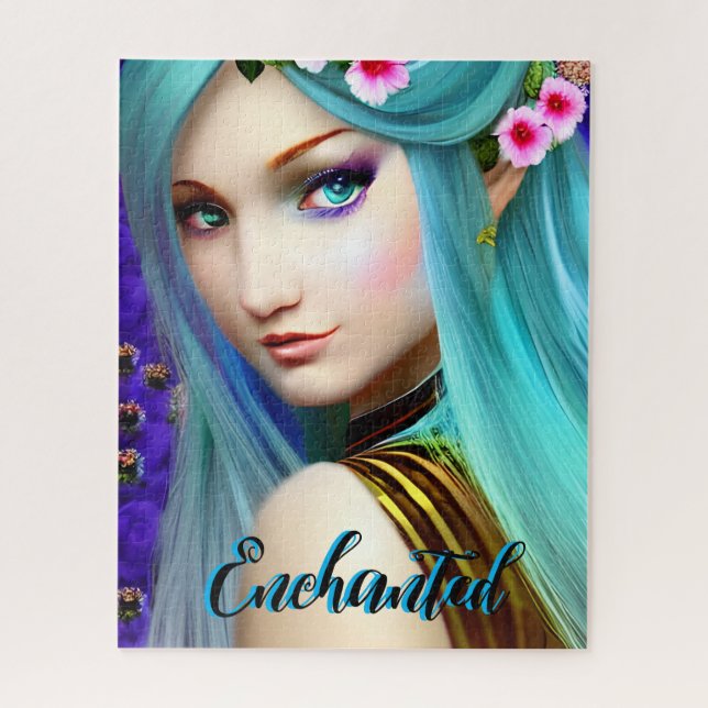Enchanted  Fairy Tale Pretty Girl  Jigsaw Puzzle (Vertical)