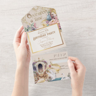 Enchanted Fairy Tale Theme All In One Invitation