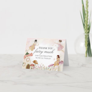 Enchanted Fairy Thank You Card Birthday or Baby