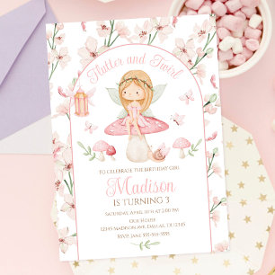 Enchanted Fairy Whimsical Magical Garden Birthday Invitation