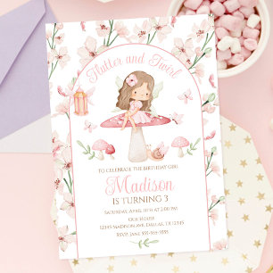 Enchanted Fairy Whimsical Magical Garden Birthday Invitation