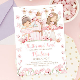 Enchanted Fairy Whimsical Magical Garden Birthday Invitation