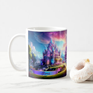 Enchanted Fairytale Crystal Castle Personalised Coffee Mug