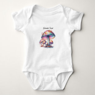 Enchanted Fairytale Garden Mushroom  Baby Bodysuit