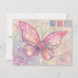 Enchanted fairytale holiday card