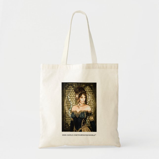 Enchanted Fairytale Princess Portrait Tote Bag (Front)