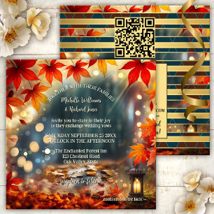 Enchanted Fall Forest All-in-One Wedding Invitation