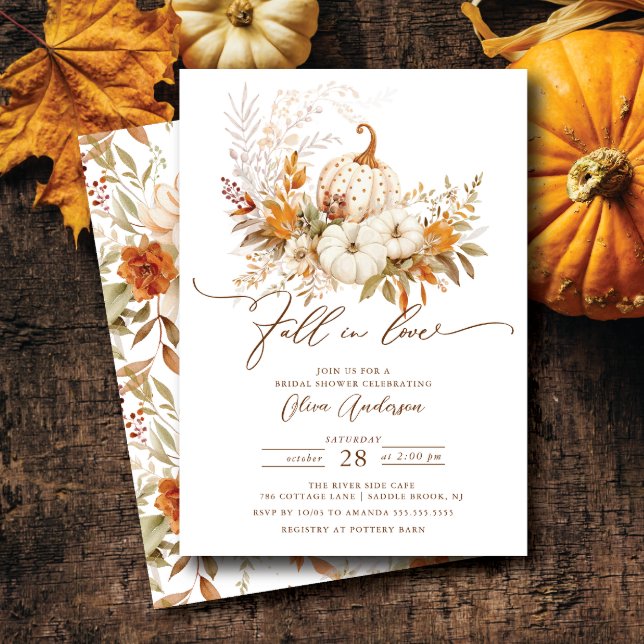Enchanted Fall In Love Bridal Shower Invitation (Creator Uploaded)