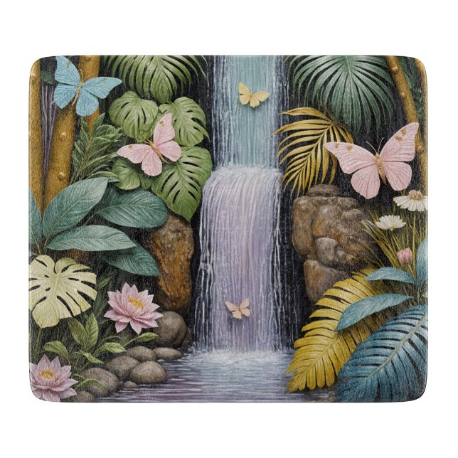 Enchanted Falls Oasis Cutting Board (Front)